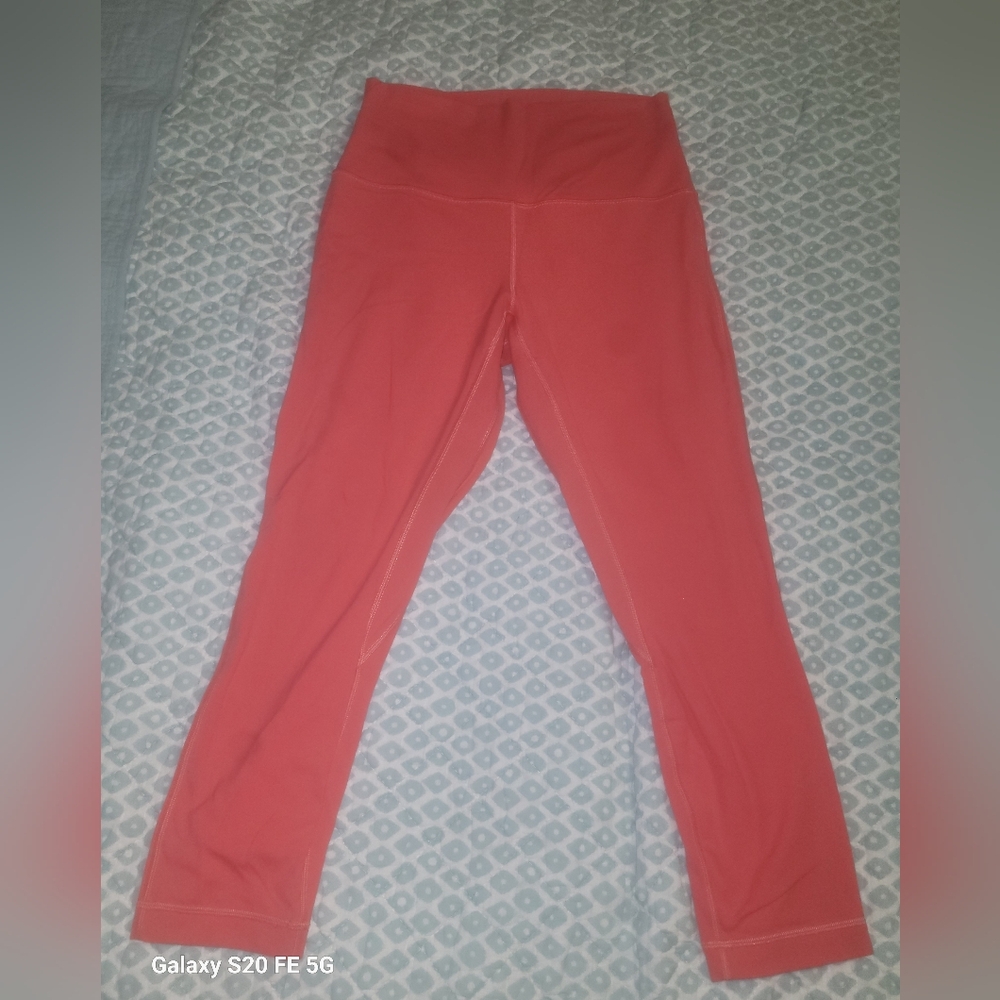 Authentic Coral Colored LULULEMON LEGGINGS